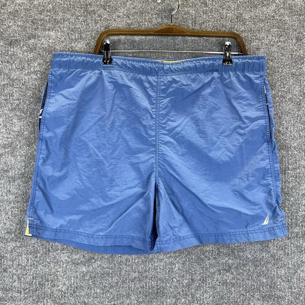 Nautica Swim Trunks Men's Large Blue Board Shorts Beach Summer